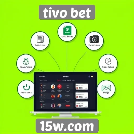 Visão geral das funcionalidades do site tivo bet